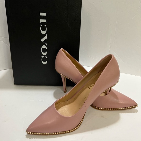 NWT 🖤 COACH HIGH HEELS✨size - 6.5 - Picture 4 of 9